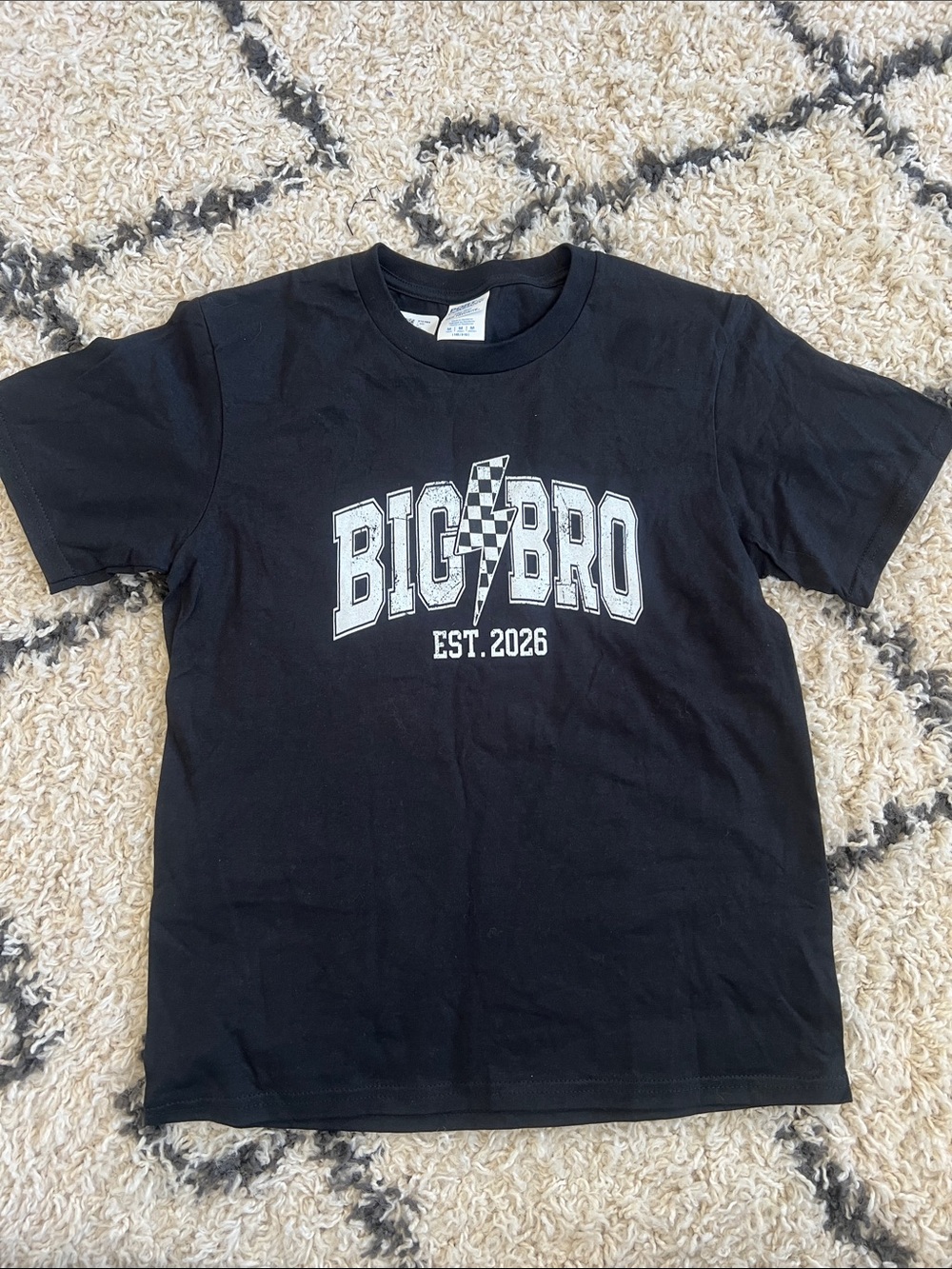 (1) New Big Bro Graphic Tee - Black
